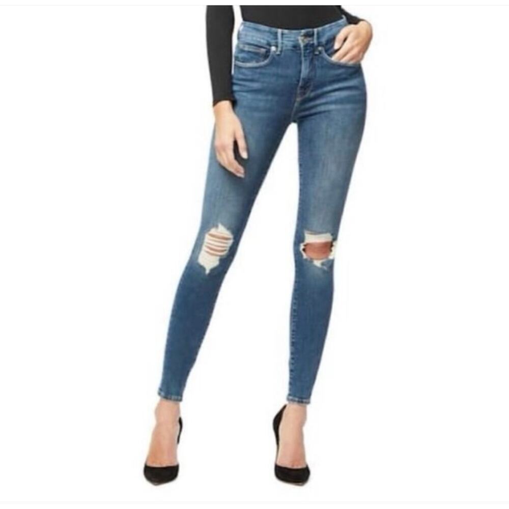 Good American Good Legs Jeans Size Womens Size 4/27 GL067t in Blue 320